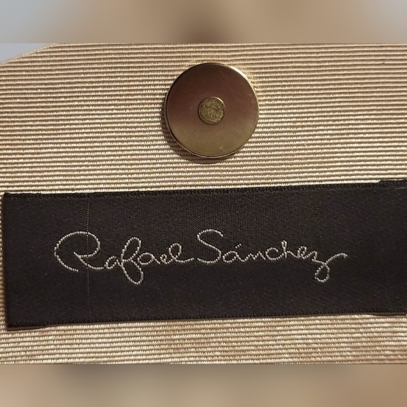 RARE Rafael Sanchez Suede Leather Crossbody BUDDHA stone charm, beads & tassels - Picture 12 of 15